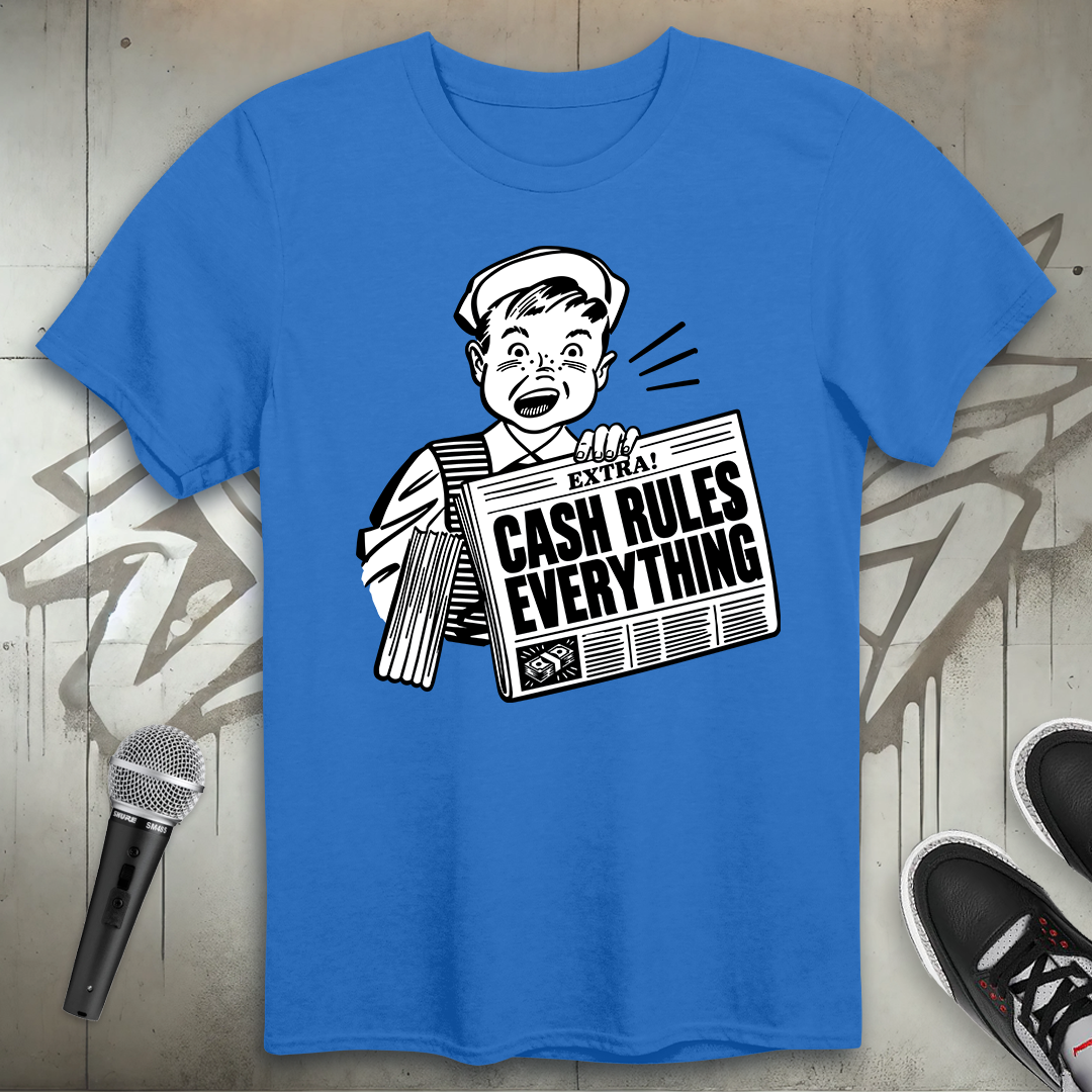 Headline Cash Rules T-Shirt