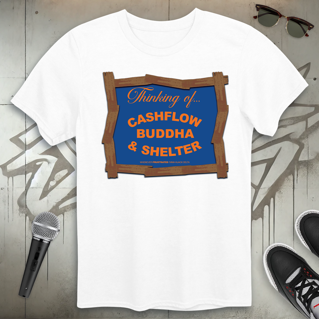 Cashflow Buddha & Shelter T-Shirt