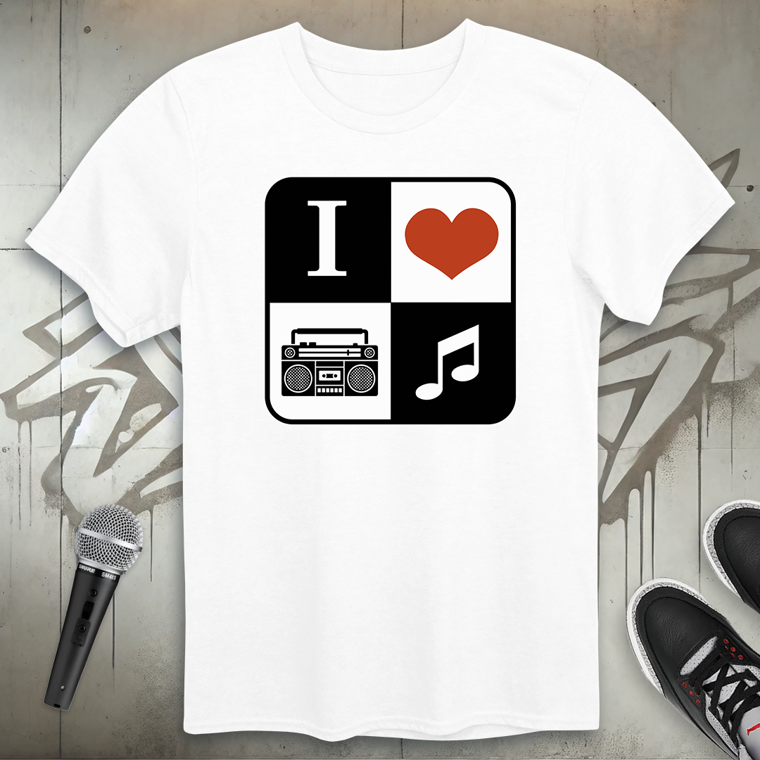 I Heart Hip-Hop Music T-Shirt