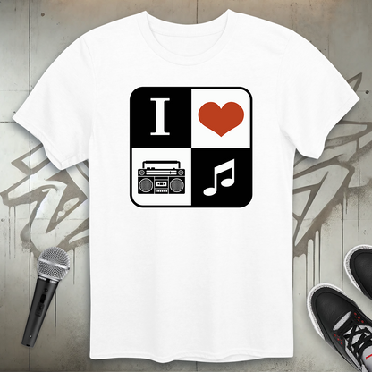 I Heart Hip-Hop Music T-Shirt