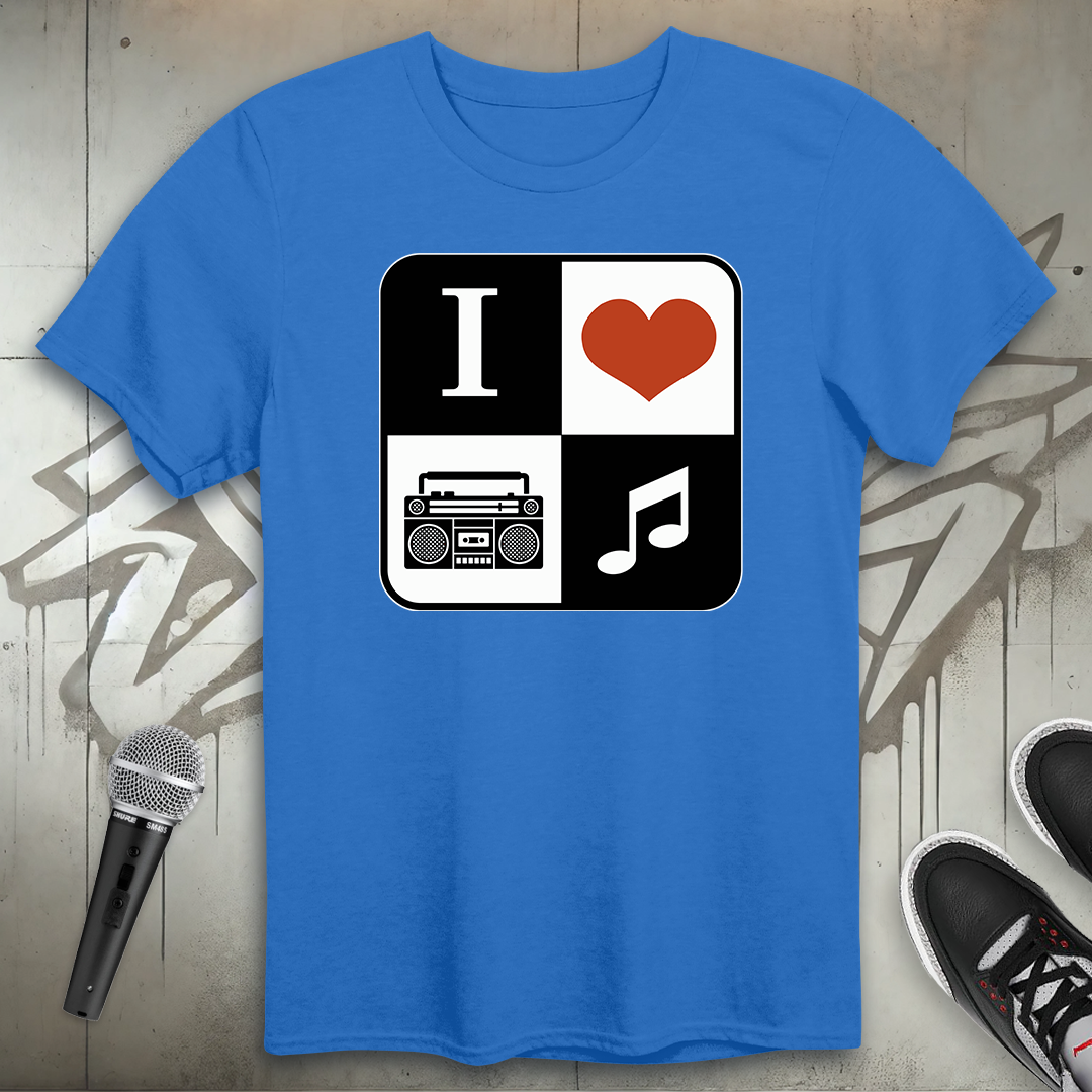 I Heart Hip-Hop Music T-Shirt