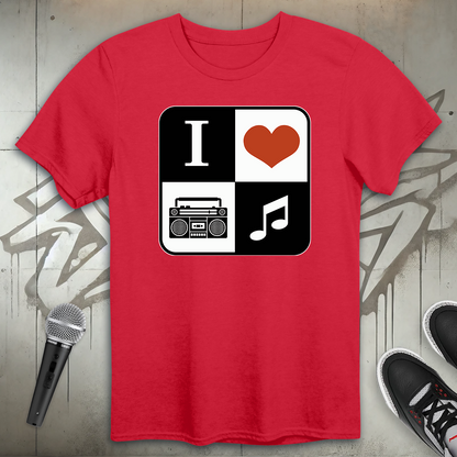I Heart Hip-Hop Music T-Shirt