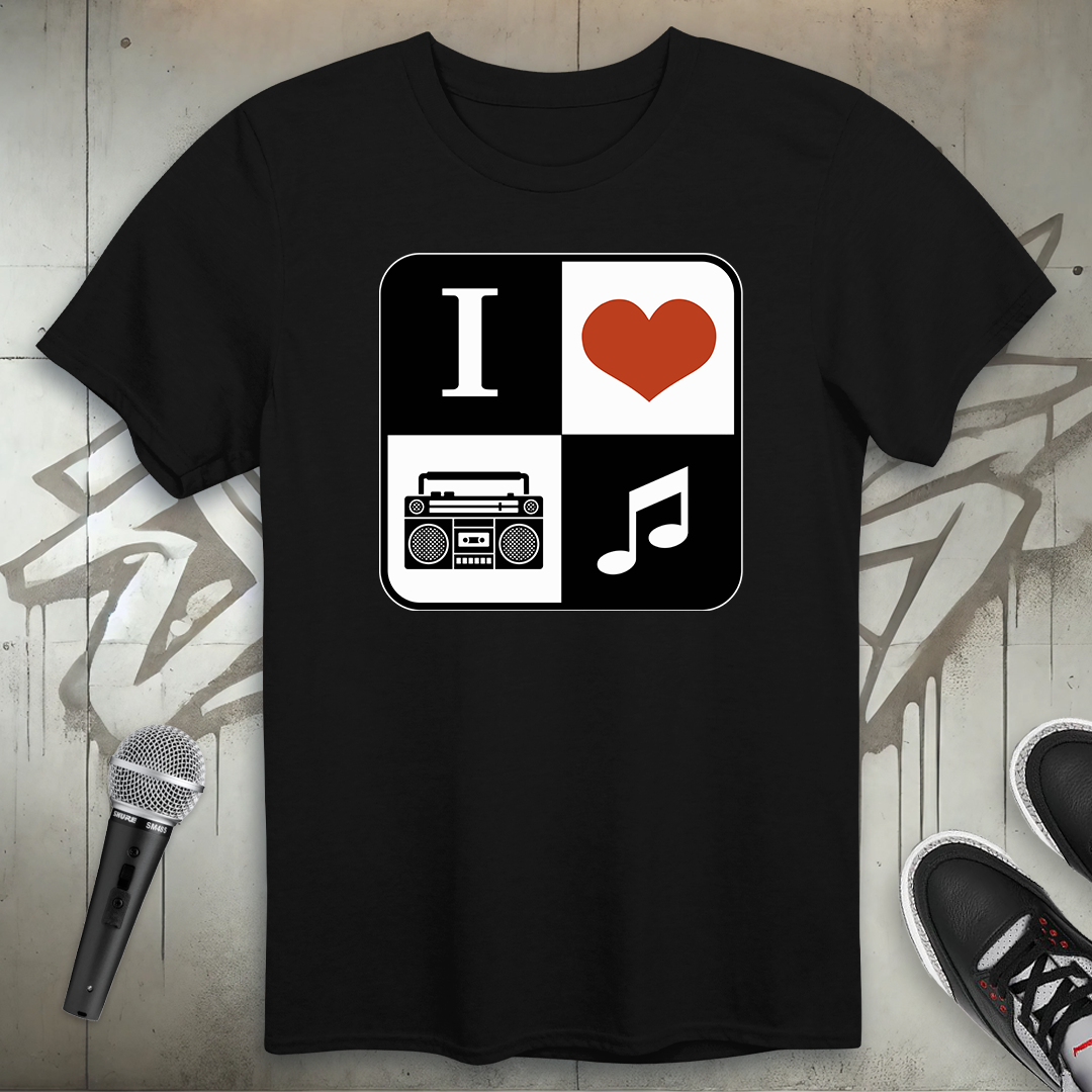 I Heart Hip-Hop Music T-Shirt