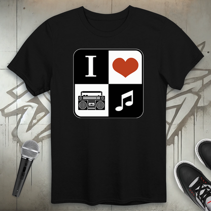 I Heart Hip-Hop Music T-Shirt