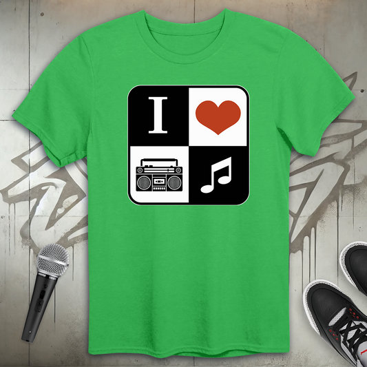 I Heart Hip-Hop Music T-Shirt