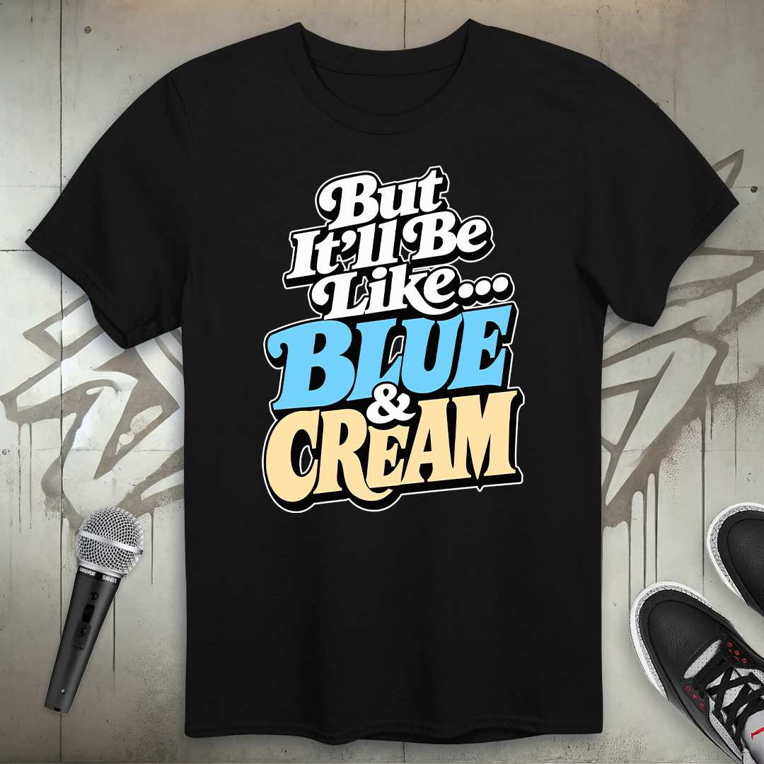 Blue And Cream T-Shirt