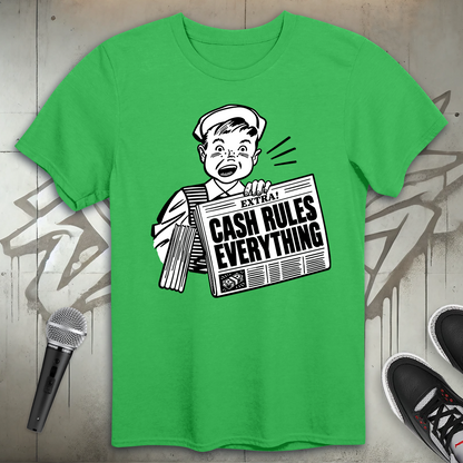 Headline Cash Rules T-Shirt