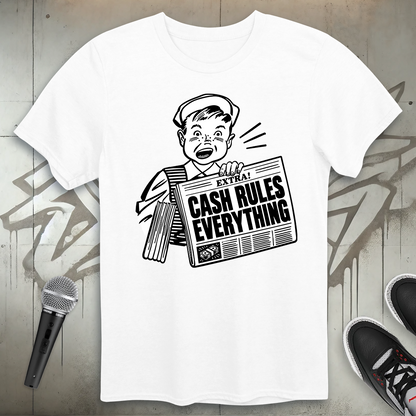 Headline Cash Rules T-Shirt