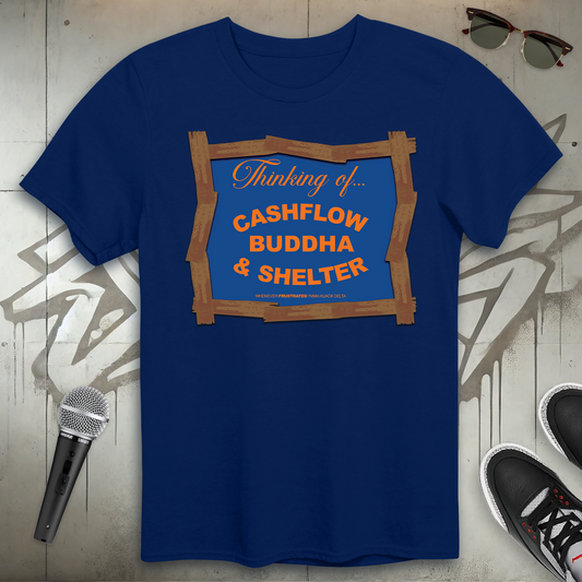 Cashflow Buddha & Shelter T-Shirt