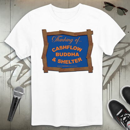 Cashflow Buddha & Shelter T-Shirt